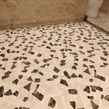 Giorbello Beige 12-in x 12-in Tumbled Natural Stone Marble Random Marble Look Floor Tile (5-sq. ft/ Carton)