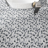Giorbello (Sample) Gray 12-in x 12-in Matte Marble Circular Marble Look Floor and Wall Tile