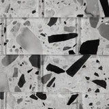 Giorbello (Sample) Silver Moonstone 3-in x 6-in Glossy Glass Stone Look Wall Tile