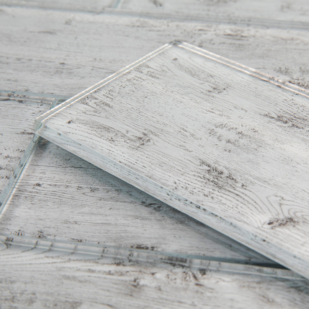Giorbello Silver Cedar 4-in x 12-in Glossy Glass Wood Look Wall Tile (5-sq. ft/ Carton)