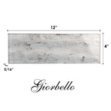 Giorbello Silver Cedar 4-in x 12-in Glossy Glass Wood Look Wall Tile (5-sq. ft/ Carton)