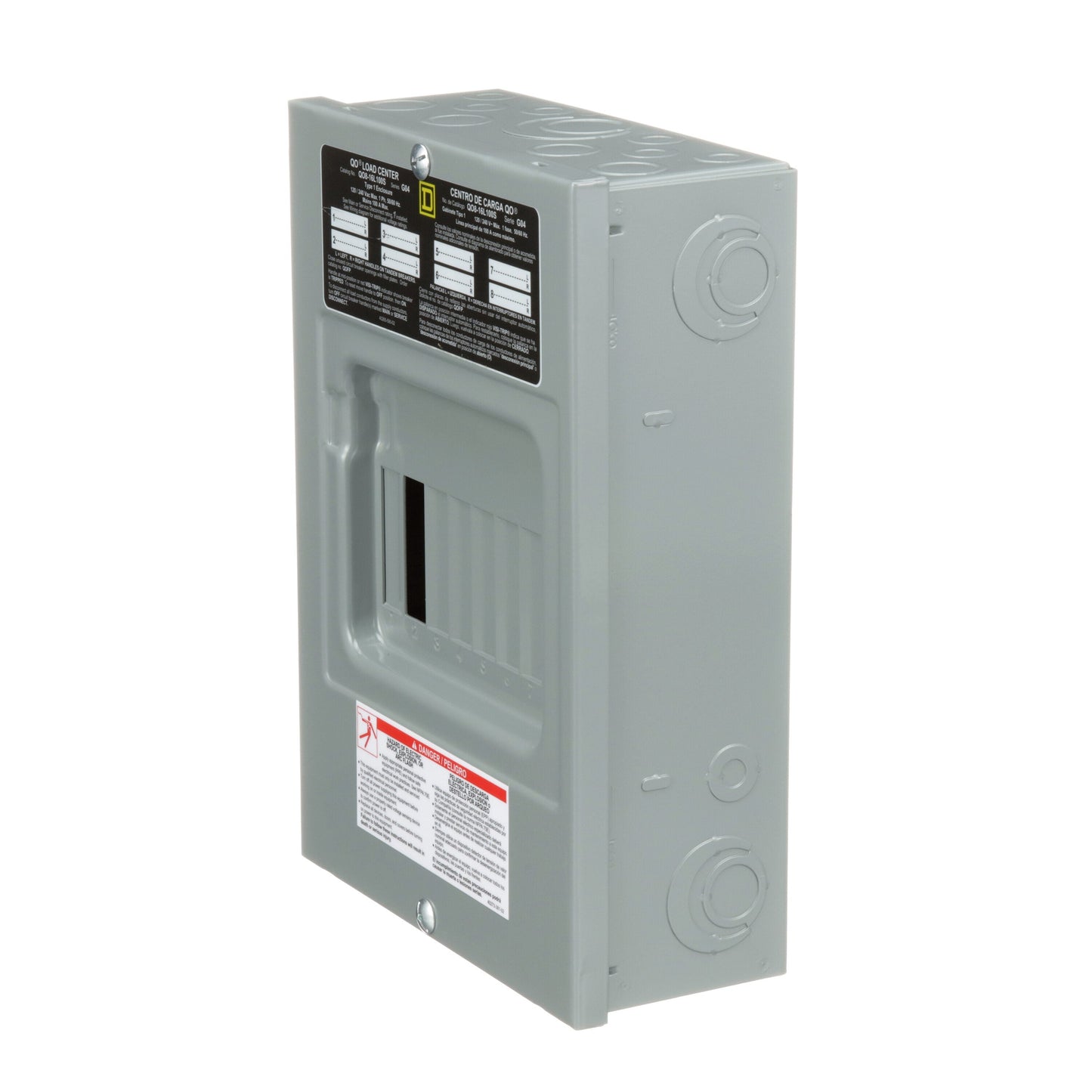 Square D Square D QO Brand Only 100-Amp 8-space load center - detail view