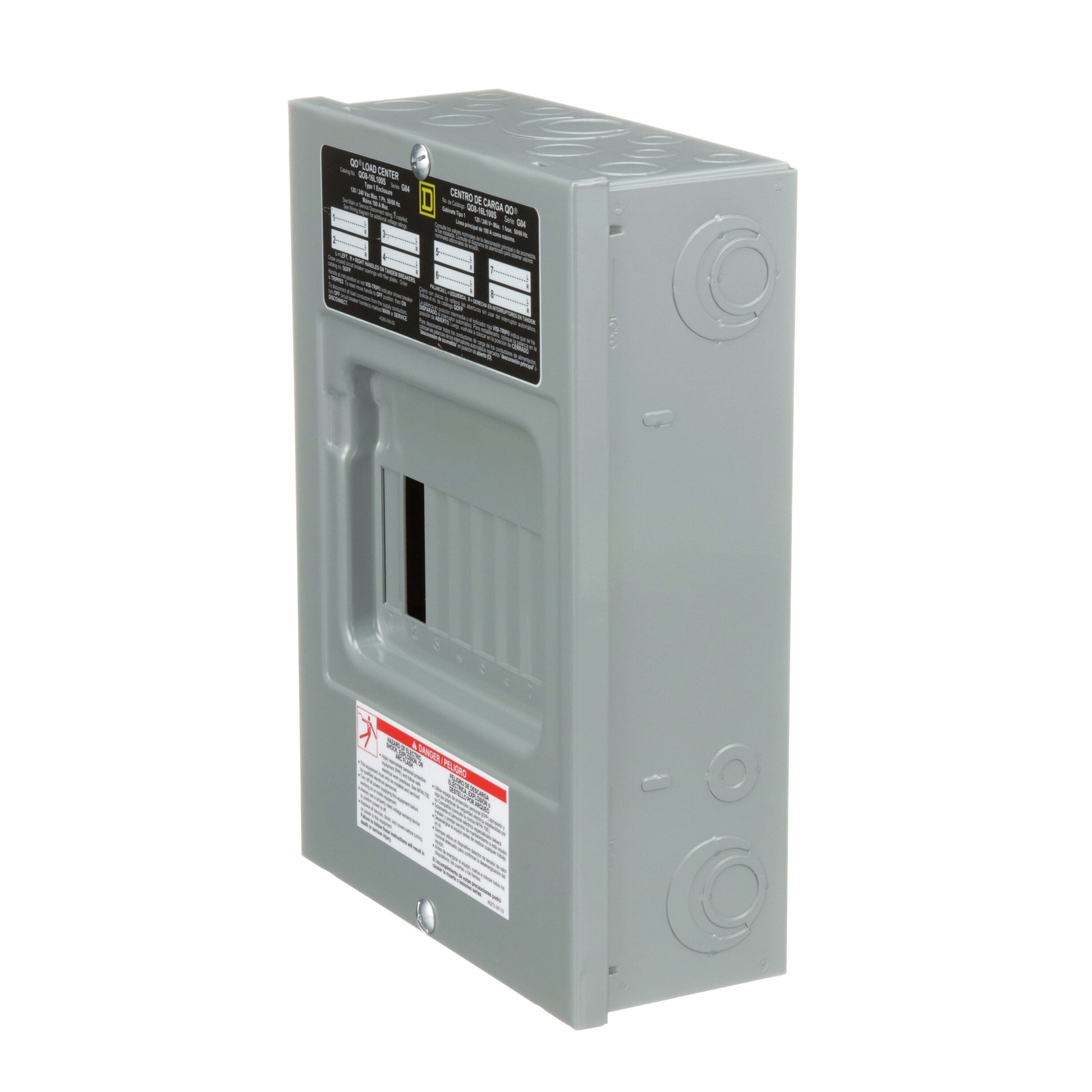 Square D Square D QO Brand Only 100-Amp 8-space load center - detail view