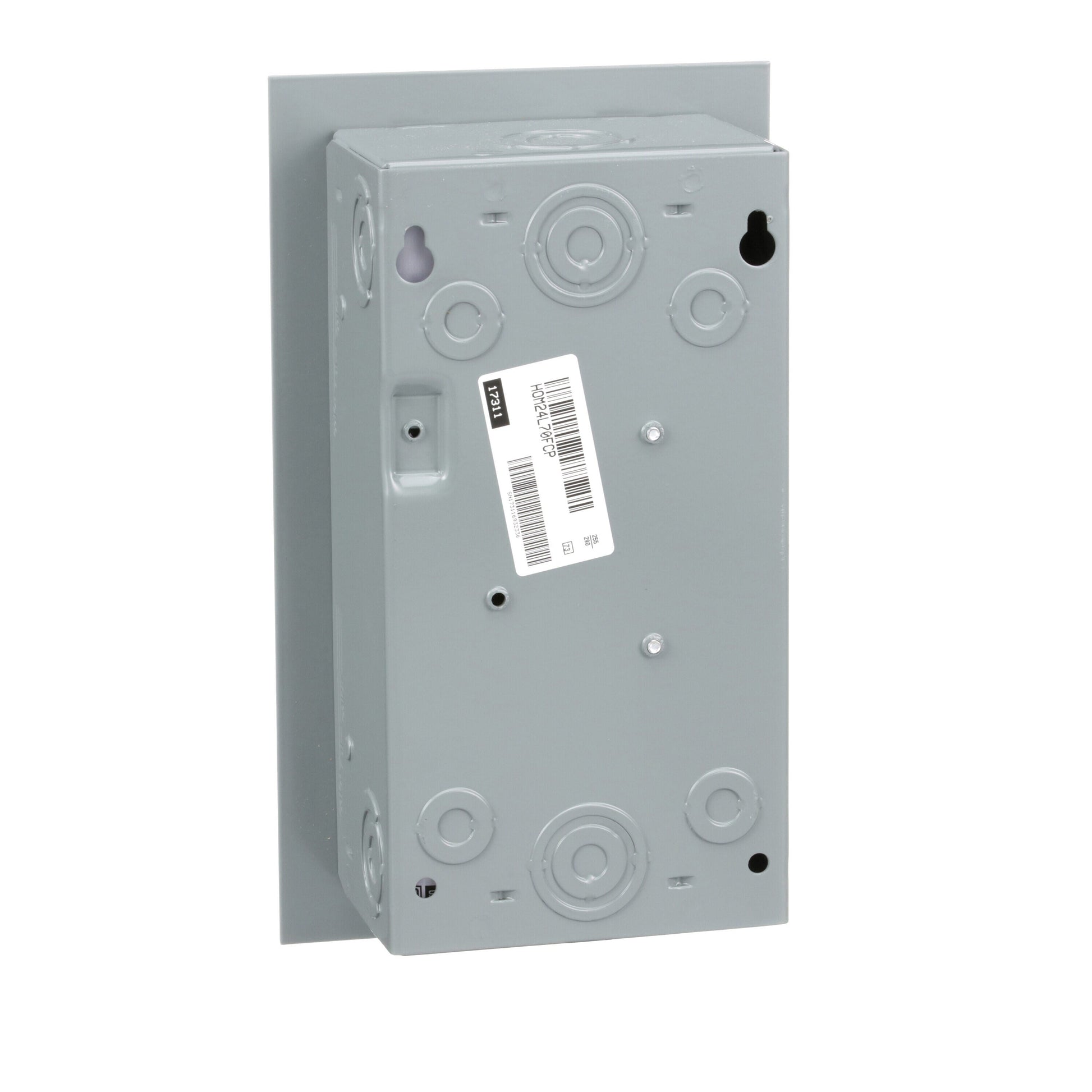 Square D Homeline 70-Amp 2-space load center - detail view