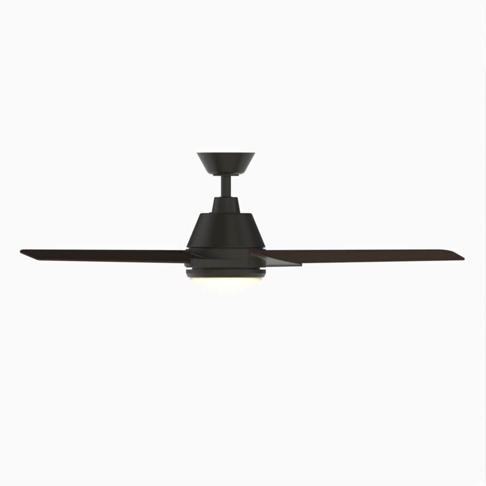 Fanimation Studio Collection Pyramid 52-in Aged Bronze LED Indoor/Outdoor Ceiling Fan with Remote (3-Blade)