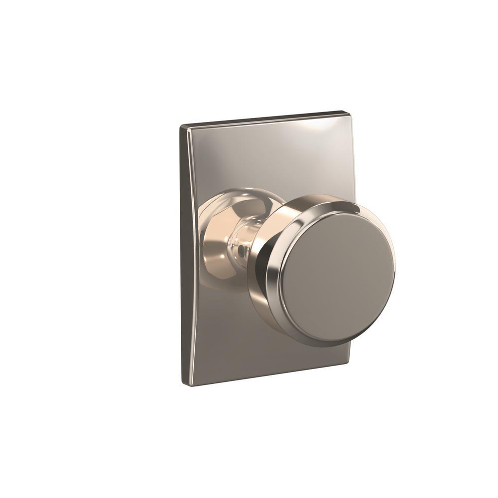 Custom Bowery Satin Nickel Century Trim Combined Interior Door Knob - Super Arbor