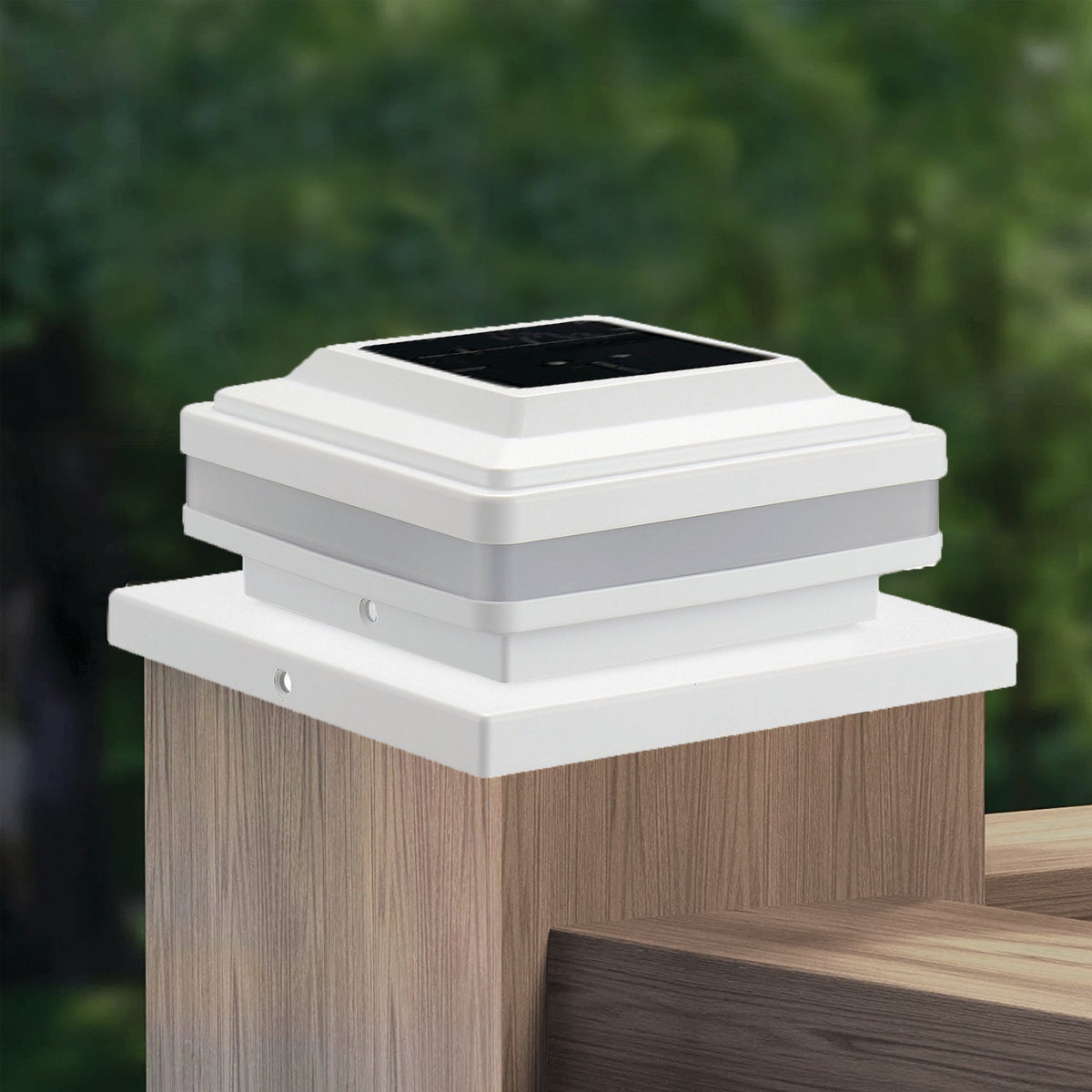 Harbor Breeze White Plastic Deck Post Cap
