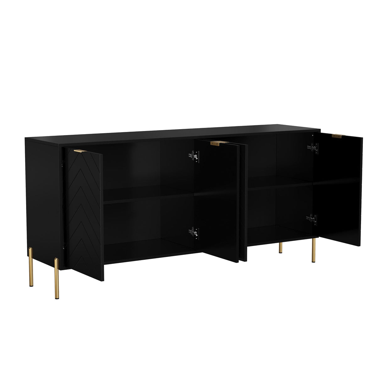 Clihome 17.72-in W x 30.12-in H Mdf Black Freestanding Utility Storage Cabinet