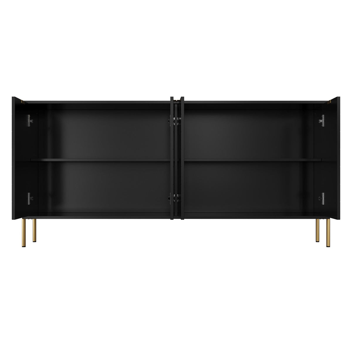 Clihome 17.72-in W x 30.12-in H Mdf Black Freestanding Utility Storage Cabinet