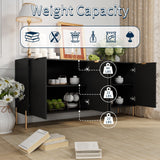 Clihome 17.72-in W x 30.12-in H Mdf Black Freestanding Utility Storage Cabinet