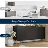 Clihome 17.72-in W x 30.12-in H Mdf Black Freestanding Utility Storage Cabinet