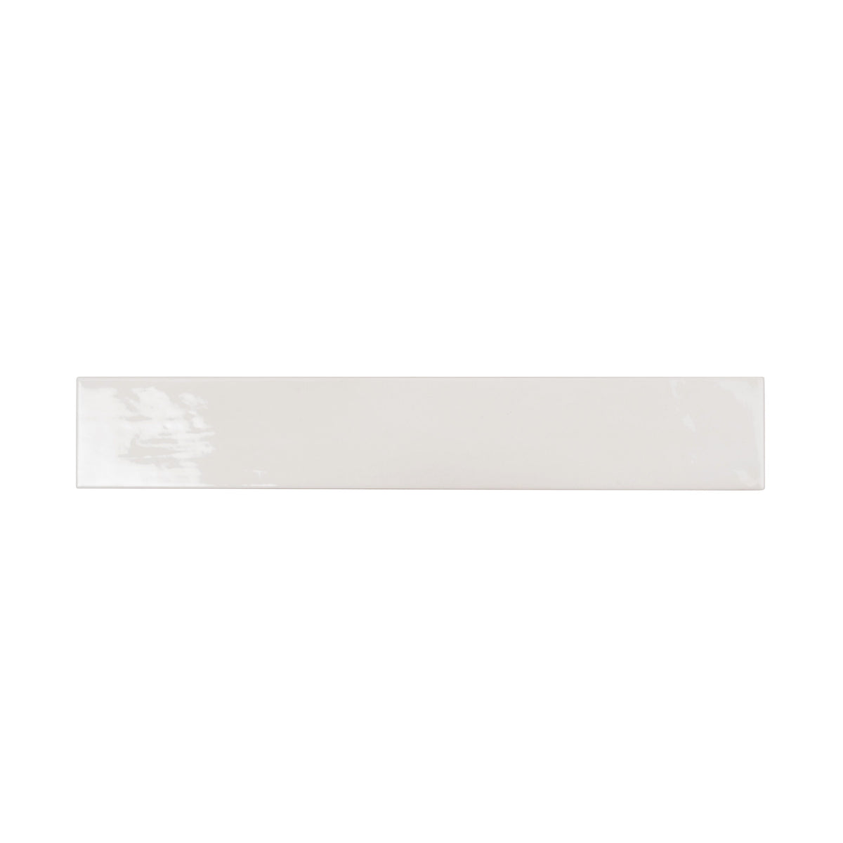 Apollo Tile Silken Ivory White 3-in x 16-in Glossy Ceramic Brick Look Floor and Wall Tile (10.76-sq. ft/ Carton)