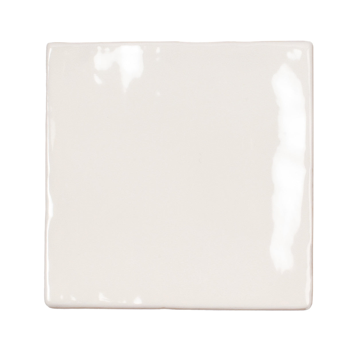 Apollo Tile Silken Ivory White 4-in x 4-in Glossy Ceramic Stone Look Floor and Wall Tile (5.38-sq. ft/ Carton)