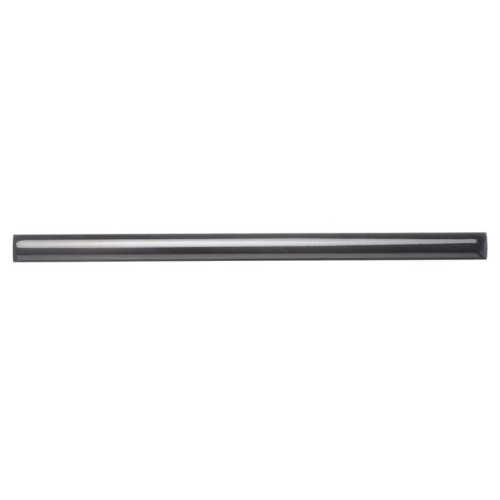 Apollo Tile Silken 10-Pack Black 1-in x 8-in Ceramic Pencil Tile (0.3-sq. ft/ Carton)