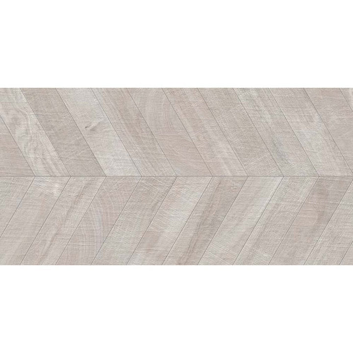 Apollo Tile Bois Gray 24-in x 48-in Matte Porcelain Wood look Chevron Floor and Wall Tile product image