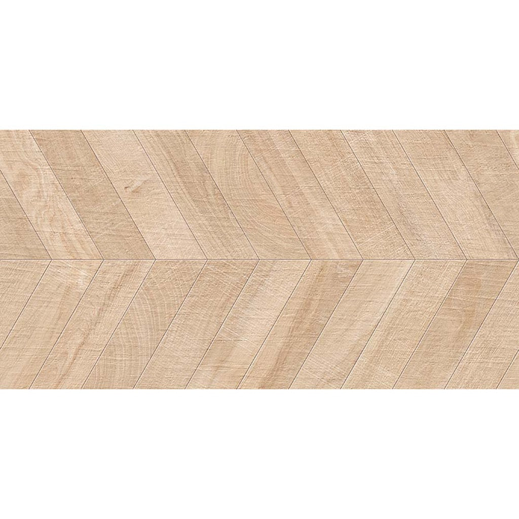 Apollo Tile Bois Maple 24-in x 48-in Matte Porcelain Chevron Wood Look Floor and Wall Tile (15.49-sq. ft/ Carton)