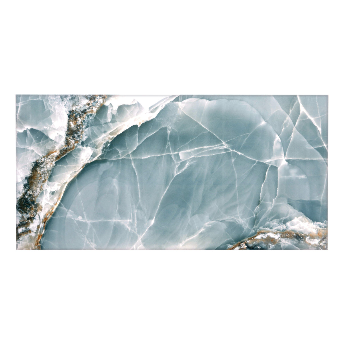 Apollo Tile Splendor Green 24-in x 48-in Lappato Porcelain Brick Marble Look Floor and Wall Tile (15.5-sq. ft/ Carton)