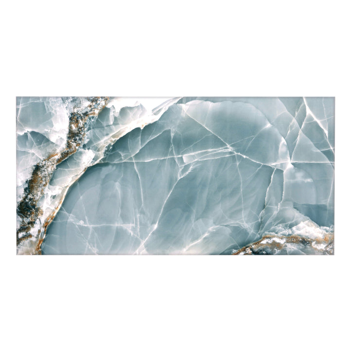 Apollo Tile Splendor Green 24-in x 48-in Lappato Porcelain Brick Marble Look Floor and Wall Tile (15.5-sq. ft/ Carton)
