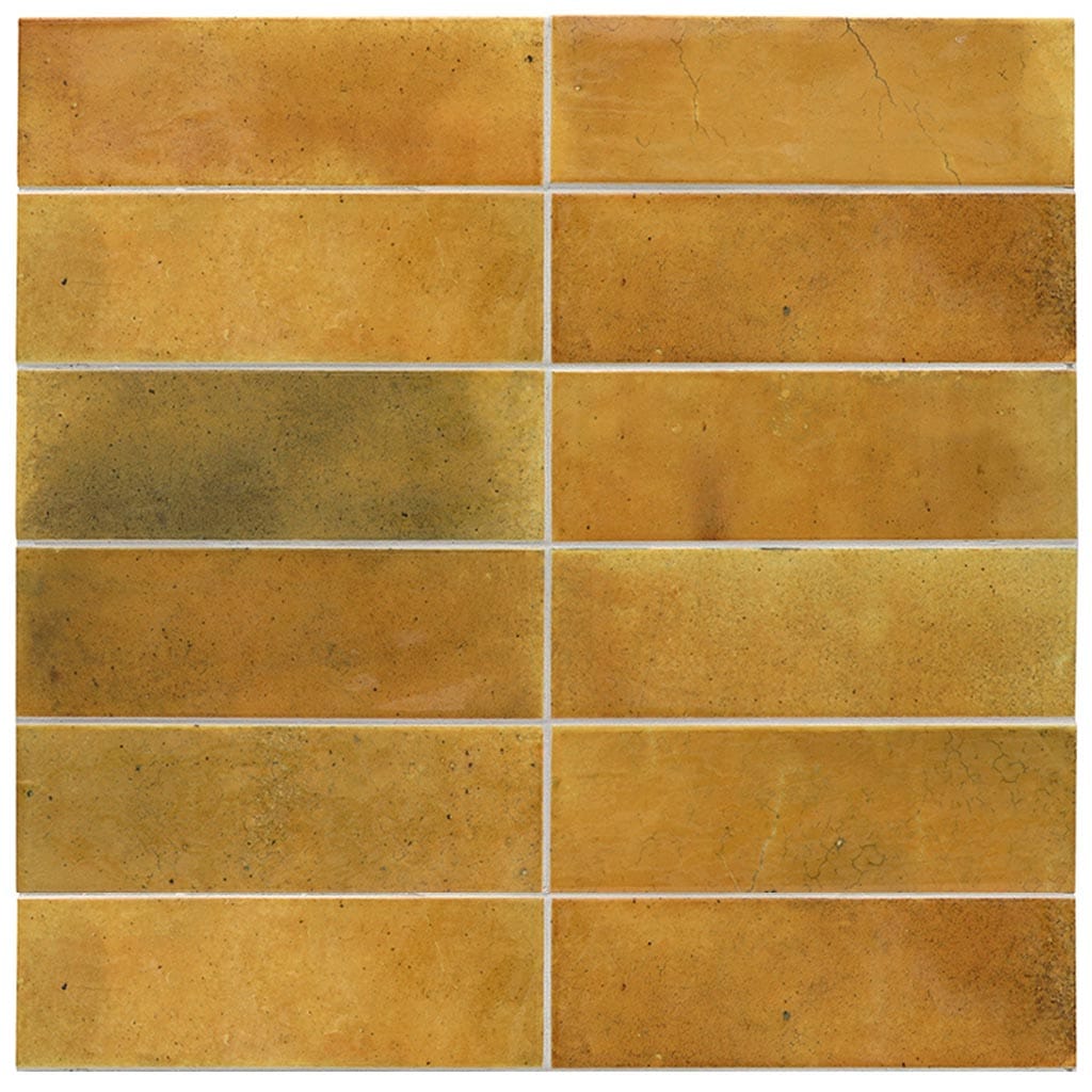 Apollo Tile Antiek Honey Orange 3-in x 8-in Glossy Ceramic Brick look Floor and Wall Tile product image