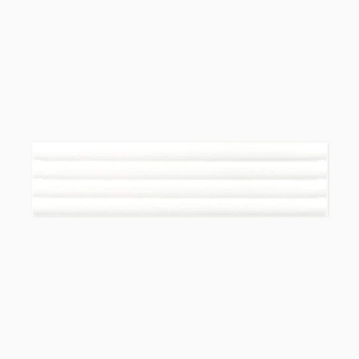 Apollo Tile Arte White 2-in x 8-in Glossy Ceramic Brick Patterned Floor and Wall Tile (4.09-sq. ft/ Carton)