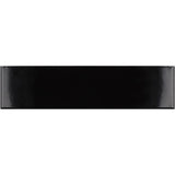Apollo Tile Arte Black 2-in x 8-in Glossy Ceramic Brick Look Floor and Wall Tile (5.38-sq. ft/ Carton)