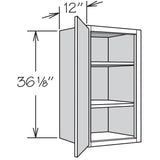 Shenandoah PRO Express Breckenridge 21-in W x 36.125-in H x 12-in D Linen Full Overlay Wall Fully Assembled Plywood Cabinet (Recessed Panel Shaker Door Style)