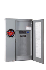 Square D Homeline Ring Type Overhead/Underground 200-Amp 30-space load center - side view