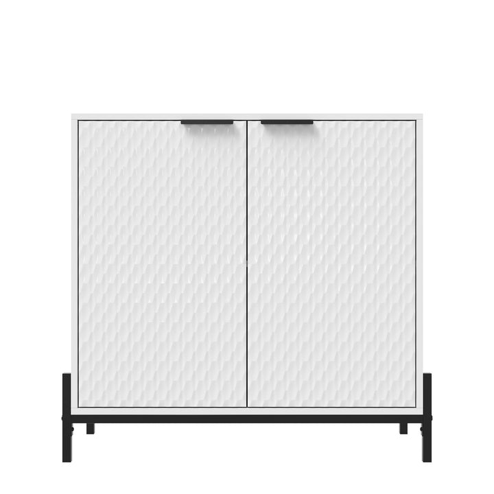 Clihome 15.67-in W x 31.5-in H Mdf White Freestanding Utility Storage Cabinet