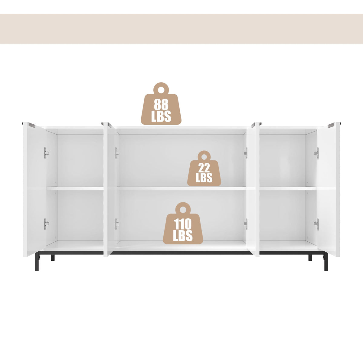 Clihome 15.67-in W x 31.5-in H Mdf White Freestanding Utility Storage Cabinet