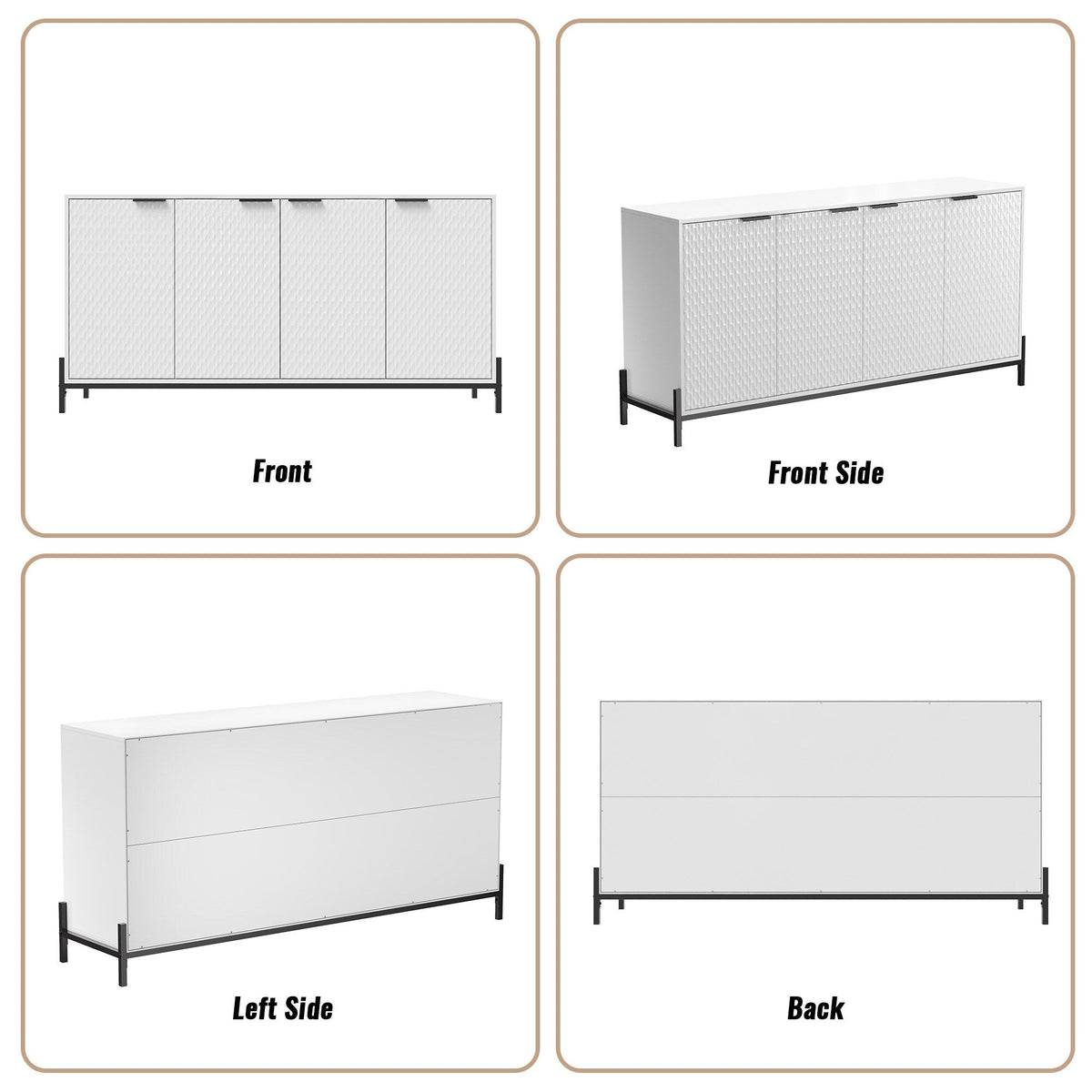 Clihome 15.67-in W x 31.5-in H Mdf White Freestanding Utility Storage Cabinet