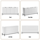 Clihome 15.67-in W x 31.5-in H Mdf White Freestanding Utility Storage Cabinet