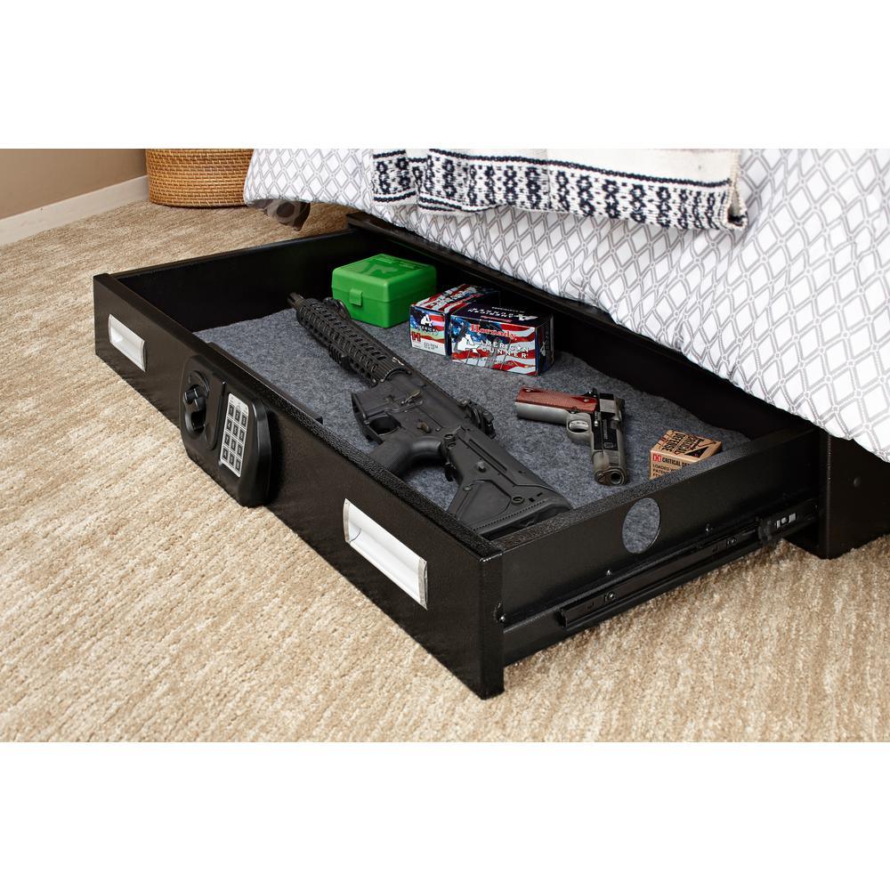 Large Under Bed Safe 40 in. W x 6 in. H x 22 in. D with Digital Lock - Super Arbor