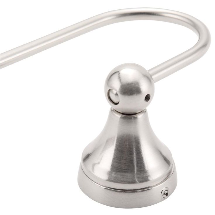 Estorial 3-Light Brushed Nickel Vanity Light with Frosted Glass Shades and Bath Set (4-Piece)