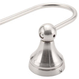 Estorial 3-Light Brushed Nickel Vanity Light with Frosted Glass Shades and Bath Set (4-Piece)