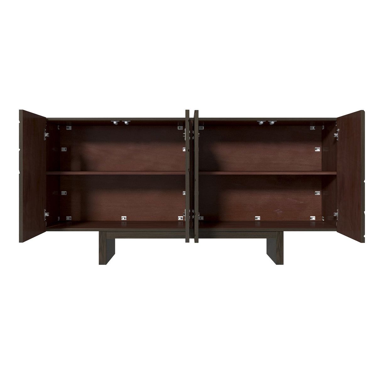 Clihome 15.75-in W x 30.71-in H Mdf Brown Freestanding Utility Storage Cabinet