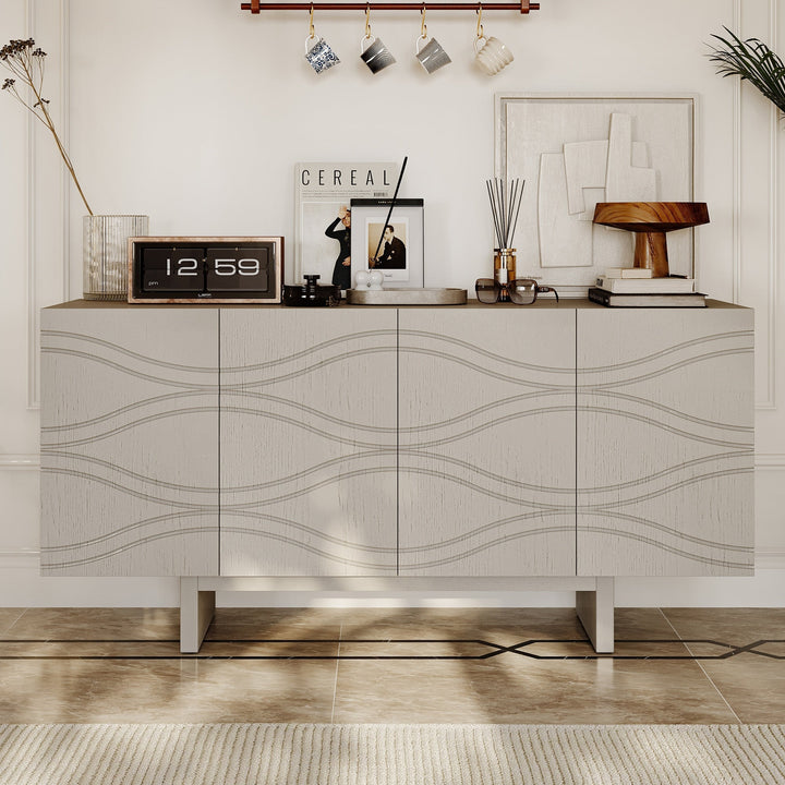 GZMR 15.75-in W x 30.71-in H Mdf White Freestanding Utility Storage Cabinet