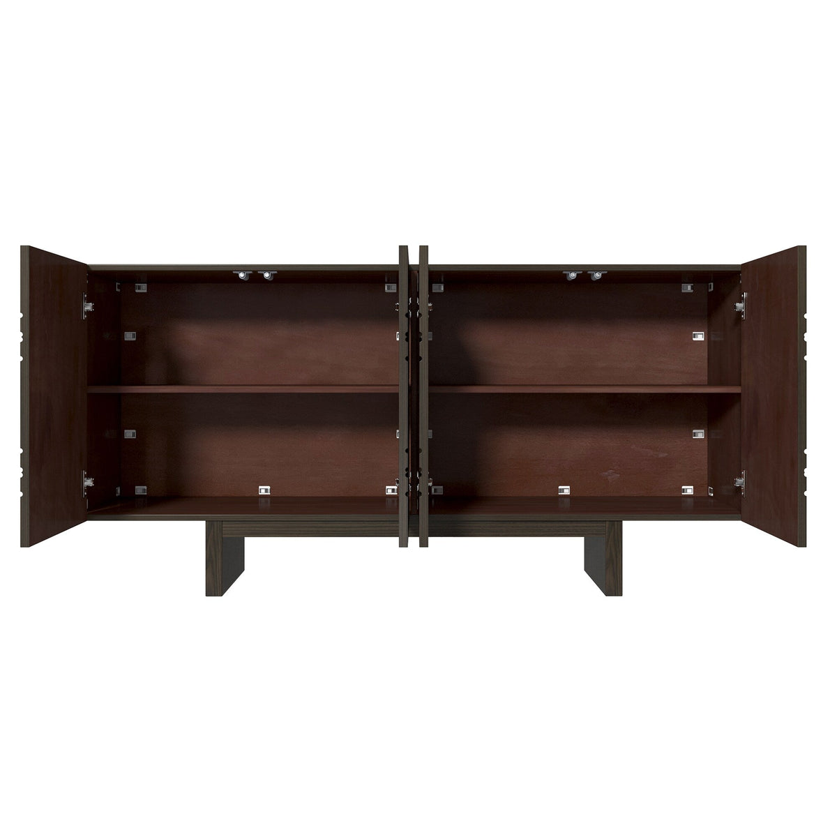Clihome 15.75-in W x 30.71-in H Mdf Brown Freestanding Utility Storage Cabinet