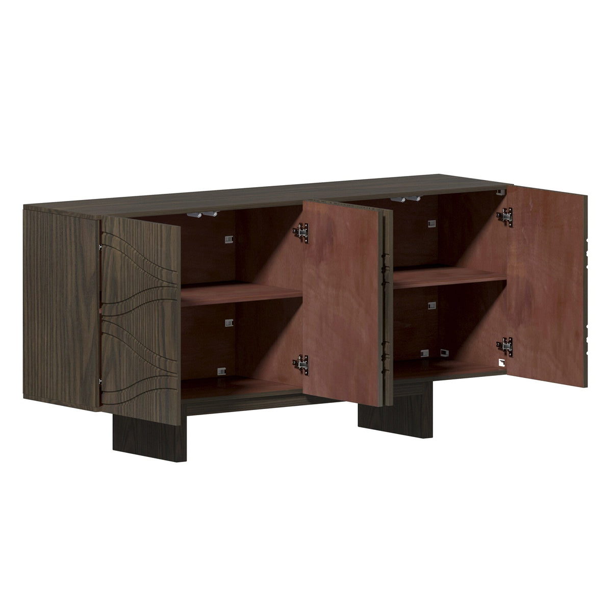 Clihome 15.75-in W x 30.71-in H Mdf Brown Freestanding Utility Storage Cabinet