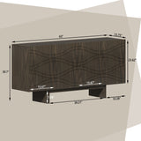 Clihome 15.75-in W x 30.71-in H Mdf Brown Freestanding Utility Storage Cabinet