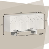Clihome 15.75-in W x 30.71-in H Mdf White Freestanding Utility Storage Cabinet