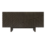 Clihome Brown 4-door accent cabinet 63-in W x 30.7-in H Mdf Brown Freestanding Utility Storage Cabinet