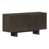 Clihome Brown 4-door accent cabinet 63-in W x 30.7-in H Mdf Brown Freestanding Utility Storage Cabinet