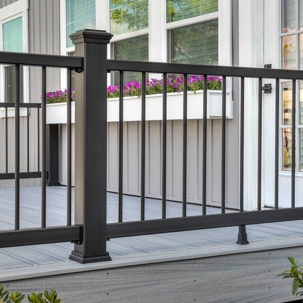 Trex Enhance 6-ft x 42-in Charcoal Black Composite Deck Rail Kit