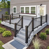 Trex Enhance 6-ft x 42-in Charcoal Black Composite Deck Stair Rail Kit
