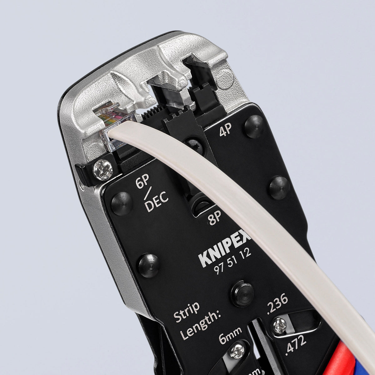 KNIPEX 8.2-in Electrical/Crimping Pliers, 97 51 12