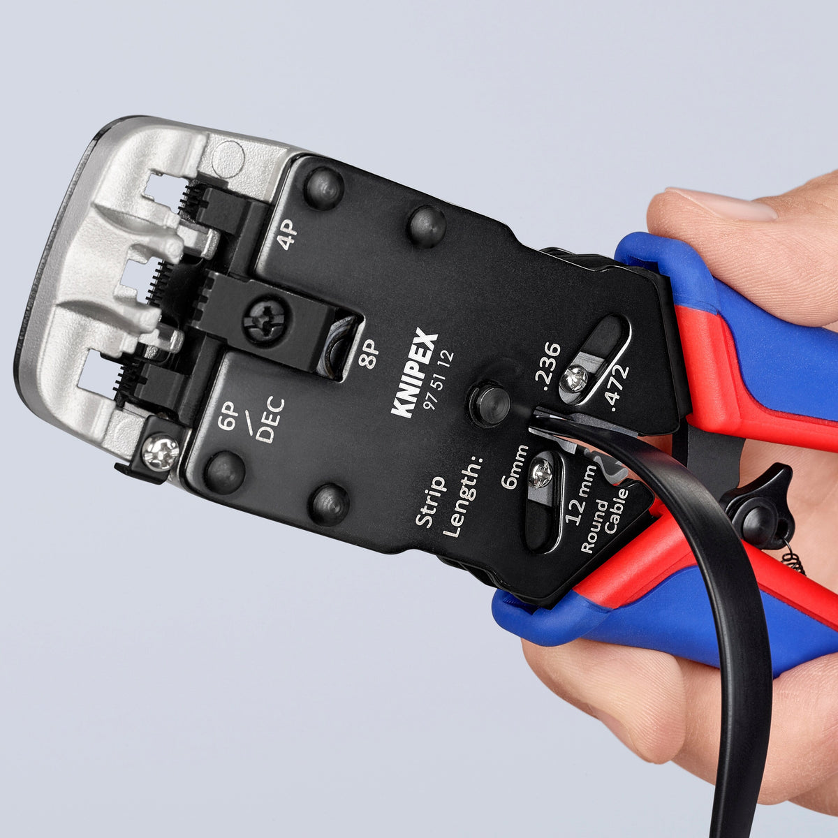 KNIPEX 8.2-in Electrical/Crimping Pliers, 97 51 12