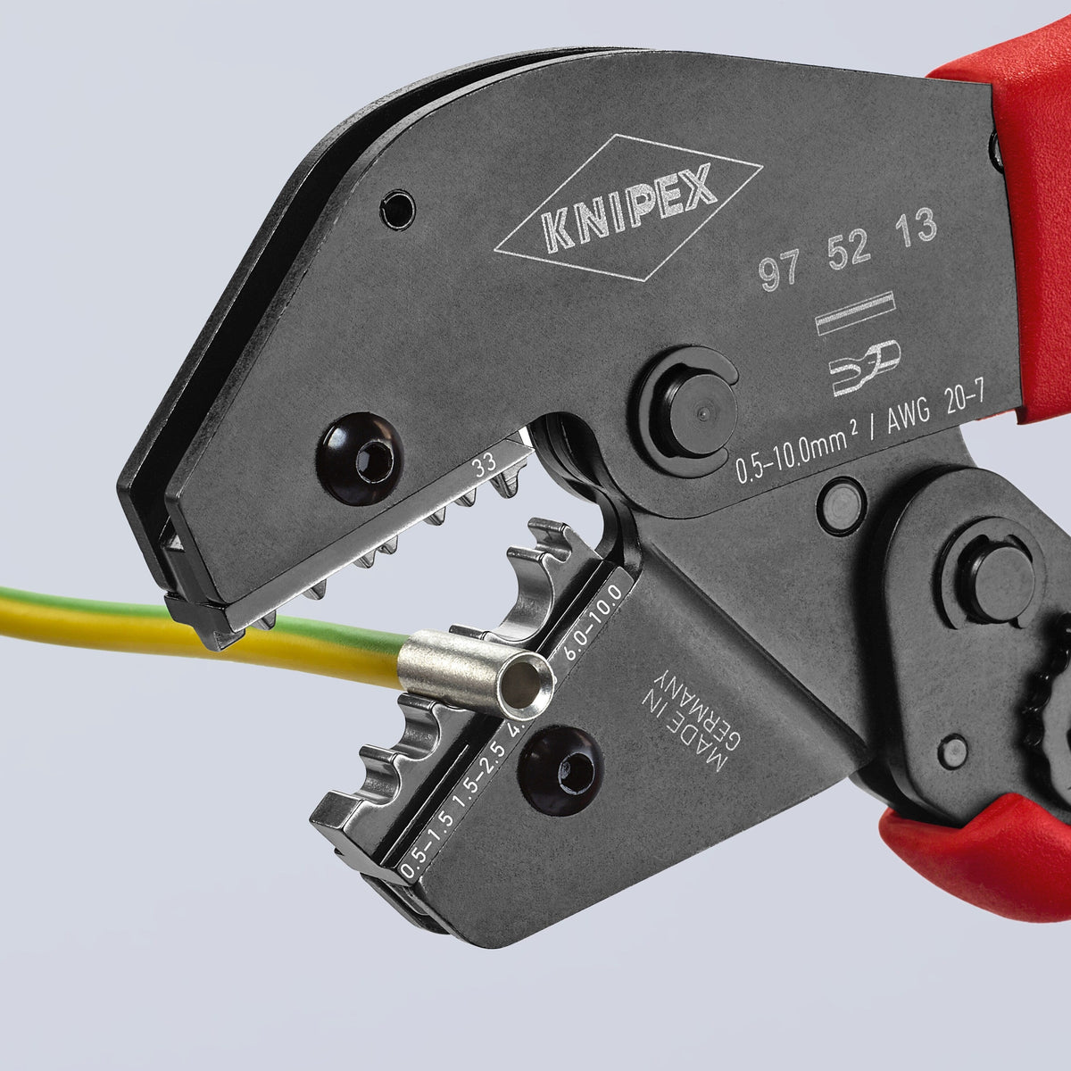 KNIPEX 9.95-in Electrical Crimping Pliers, 97 52 13