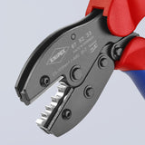 KNIPEX 8.55-in Electrical Crimping Pliers, Comfort Grip