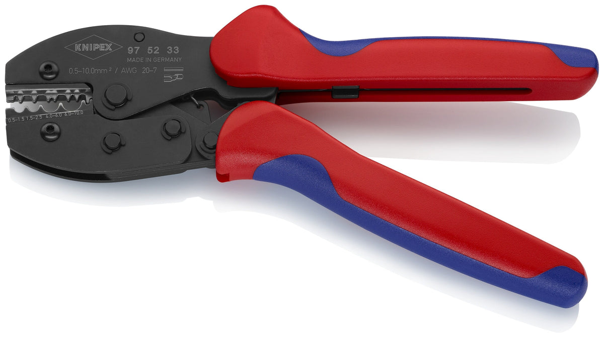 KNIPEX 8.55-in Electrical Crimping Pliers, Comfort Grip