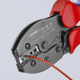 KNIPEX 8.6-in Electrical Crimping Pliers, Model 97 52 34